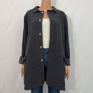 CP Shades Brushed Cotton Collared Button Down Jacket | Size L